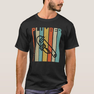 Mens Plumber Pipe Wrench Apparel Plumbers Tools T Shirt