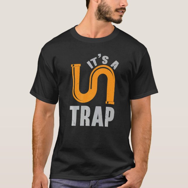 Mens  Plumber Whisperer Plumbing Drain Surgeon T Shirt (Framsida)