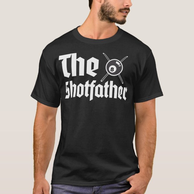 Mens Pool Billiard Player Snooker 8 Ball Sport T Shirt (Framsida)