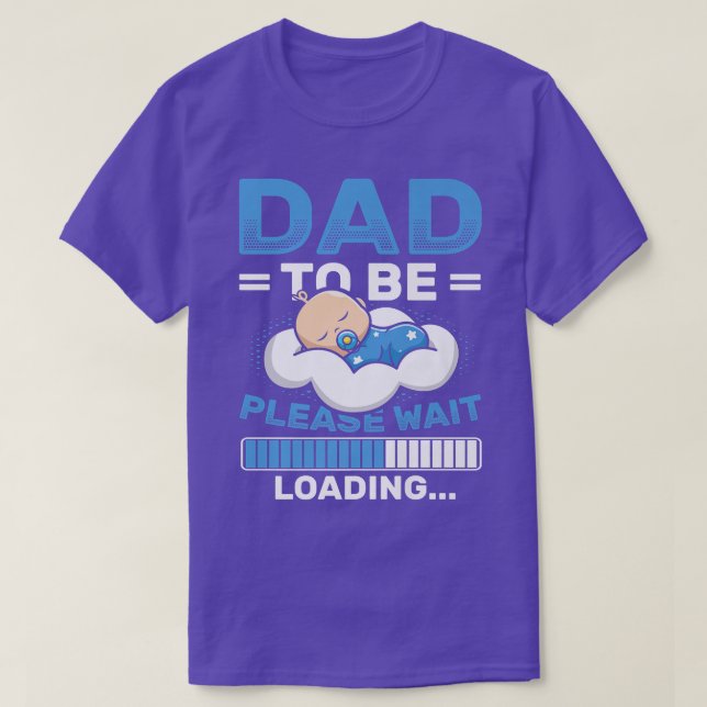 Mens Pregnancy Announcement Dad To Be Loading  T Shirt (Design framsida)