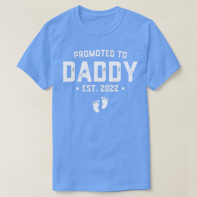 Mens Promoted To Daddy Est  T Shirt (Design framsida)