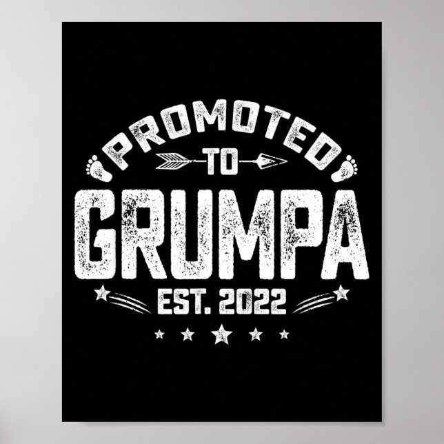 Mens Promoted To Mpa Est 2022 Funny New Mpa  Poster (Framsidan)