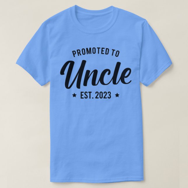 Mens Promoted to Uncle 2023  T Shirt (Design framsida)