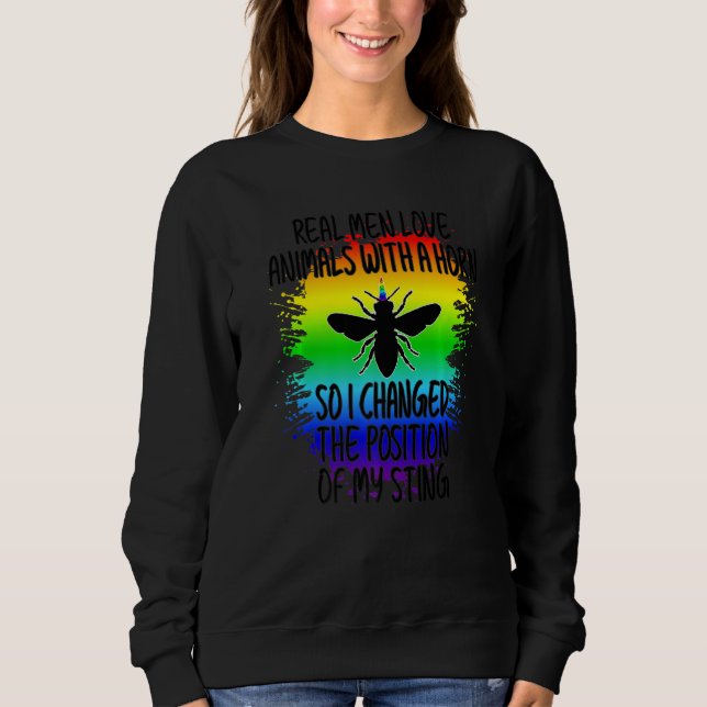 Mens Proud Gay Men Pride LGBTQ Funny Gay Beekeeper T Shirt (Framsida)