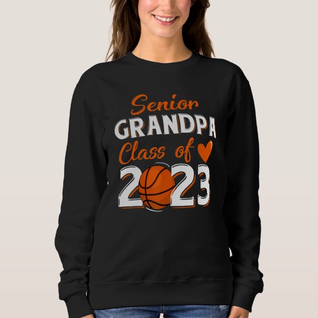 Mens Proud Grandpa Of A 2023 Senior Basketball Gra T Shirt (Framsida)