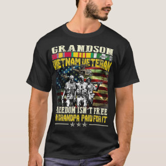 Mens Proud Grandson Of Vietnam Veterans Freedom I T Shirt