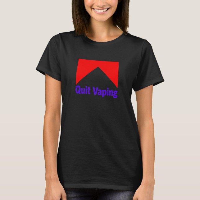 Mens Quit Vaping Be A Man T Shirt (Framsida)