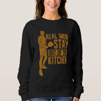 Mens Real Men Stay Out Of The Kitchen Pickleball P T Shirt