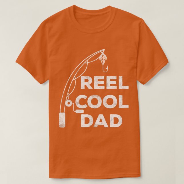 Mens Reel Cool Dad  Fishing Daddy Father's Day Shi T Shirt (Design framsida)