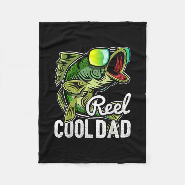 Mens Reel Cool Dad Fishing Sunglasses Funny Fleecefilt (Framsidan)
