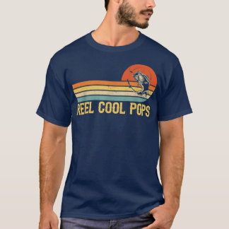Mens Reel Cool Pops FishingFunny Fish Vintage T Shirt