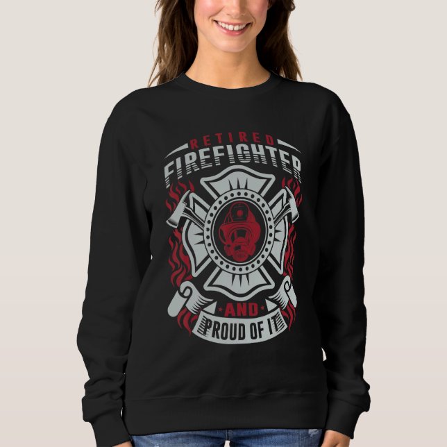 Mens Retired Firefighter And Proud Of It For Ex Fi T Shirt (Framsida)