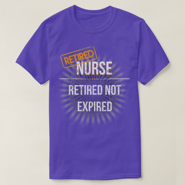 Mens Retired Nurse Retirement Gift for Nurses T Shirt (Design framsida)