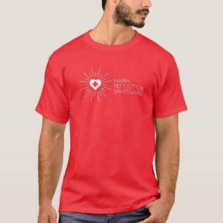 Mens Retro Harm Reduction Saves Lives Vintage Men T Shirt