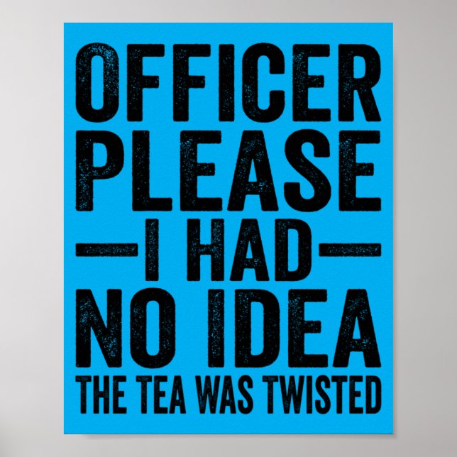 Mens Retro Officer Had Igovernment Agency The Tea Poster (Framsidan)