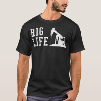 Mens Rig Life Oilfield Rig Worker T Shirt