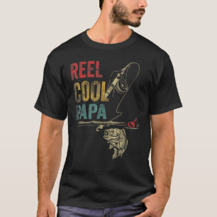 Mens Riktigt Cool Pappa Fisk Fiske För Män Fars Da T Shirt