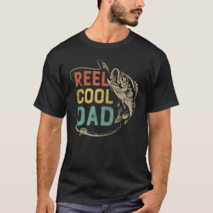 Mens Riktigt Cool Pappa Fiskande Pappa Pappajoke F T Shirt