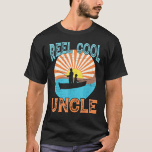 Mens riktigt coola farbror fiske faders dag farbrö t shirt