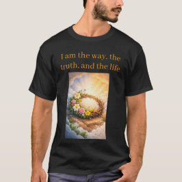 Men's Risen Jesus Empty Tomb 3D Papercut Easter T Shirt