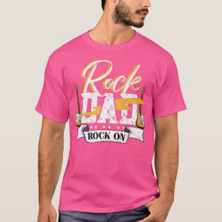 Mens Rock DadElectronic Rock Guitar 896 T Shirt