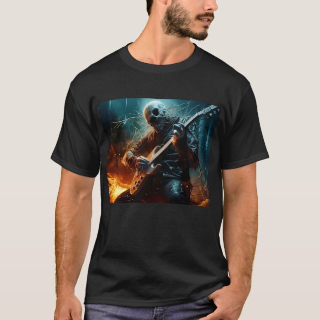 men's rockin' zombie t-shirt (Framsida)