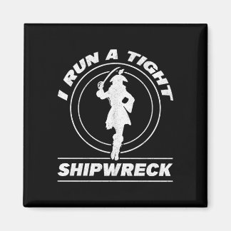 Mens run a tight shipwreck caribbean freebooter magnet