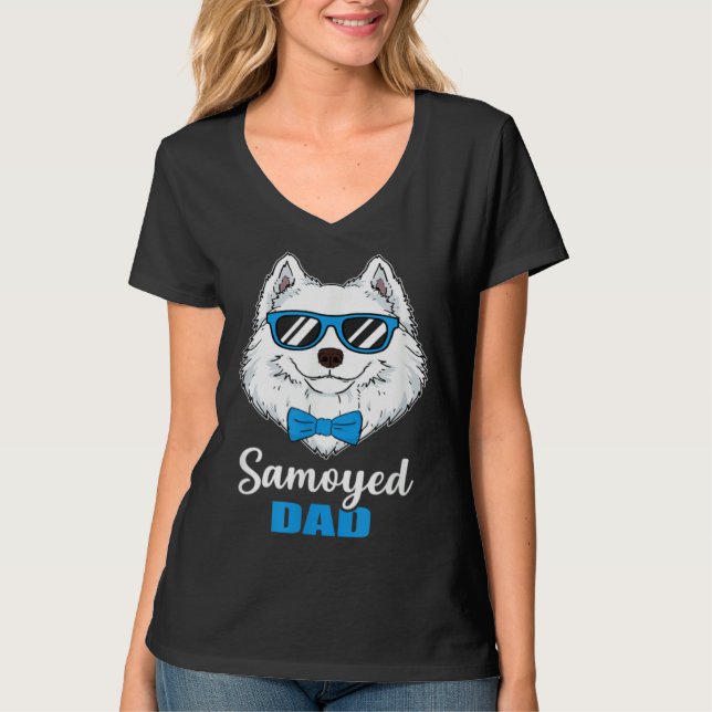 Mens  Samoyed Dad  Idea Proud Dog Owner T Shirt (Framsida)