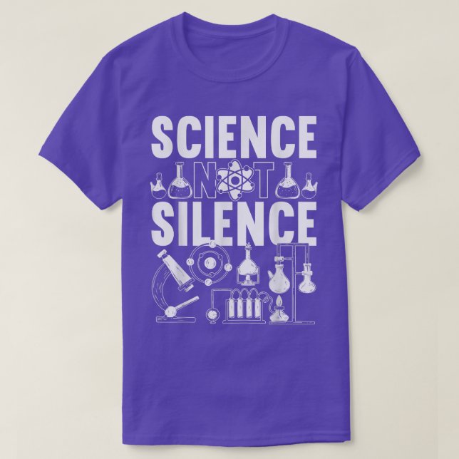 Mens Science Not Silence  T Shirt (Design framsida)