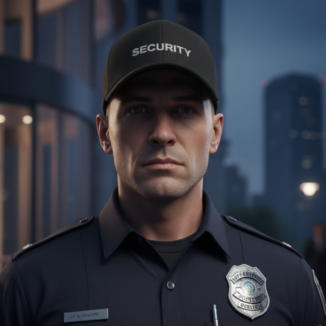 Men's Security Cap Broderad Keps (Skapare uppladdad)