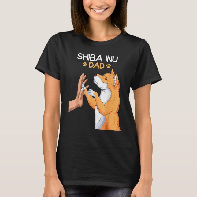 Mens Shiba Inu Dad Dog T Shirt (Framsida)