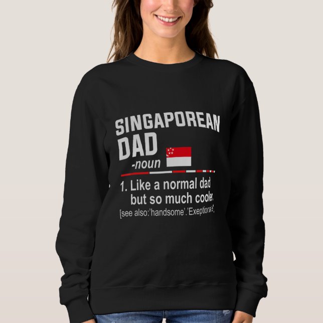 Mens Singaporean Pappa Definition   Fadersdag Papp T Shirt (Framsida)