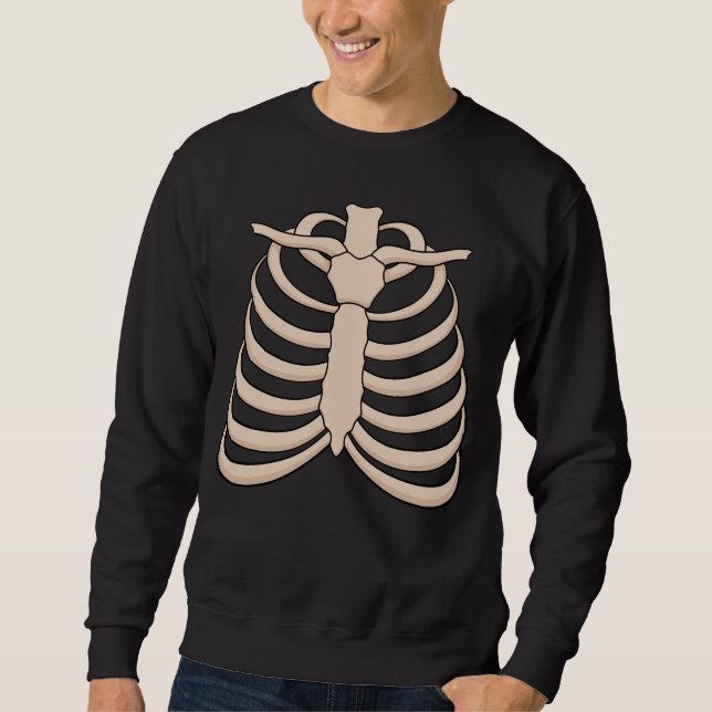 Men's Skeleton Sweatshirt for Halloween Party (Framsida)