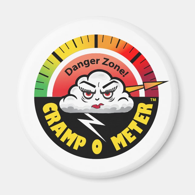 Mens Smärta Varningsmagnet Magnet (Framsidan)