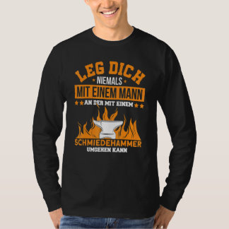 Mens Smides Vapen Schmmied Houfschmied Ordtak Fo T Shirt