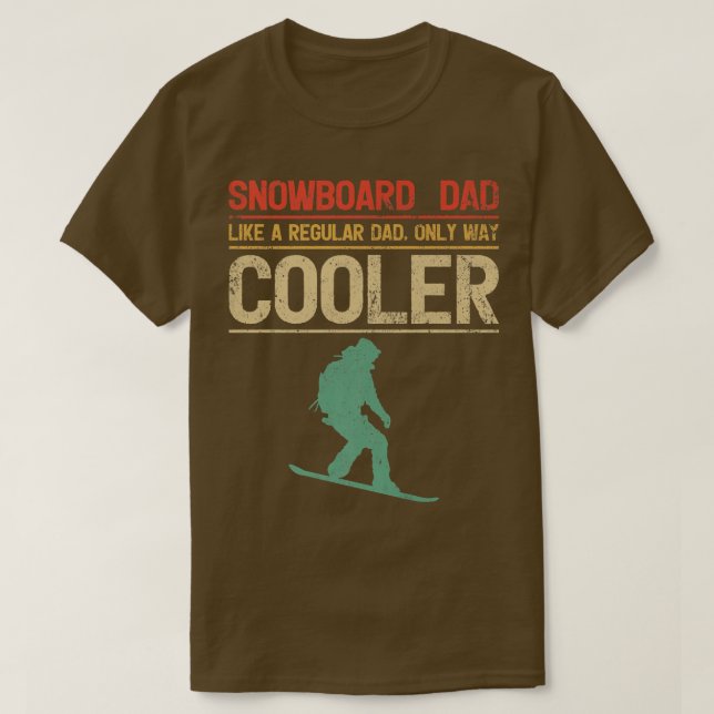Mens Snowboarding Snowboard Dad Like a Regular Dad T Shirt (Design framsida)