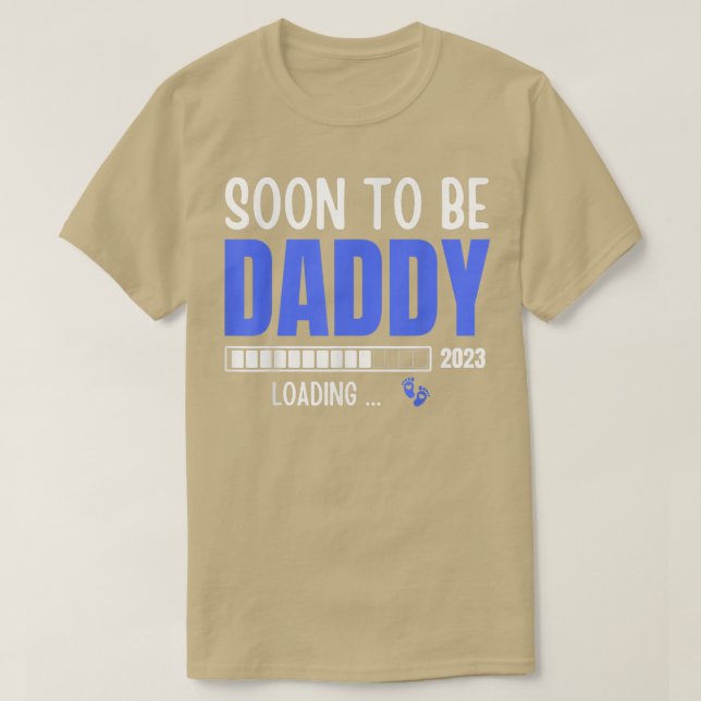 Mens Soon To Be Daddy Est T Shirt (Design framsida)