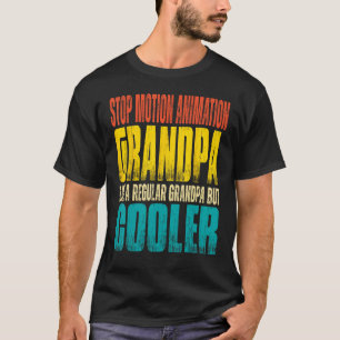 Mens Stop Motion Animation Farfar Som en farfar T Shirt
