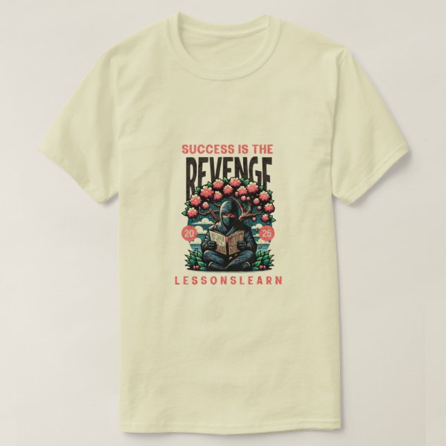 MEN'S SUCCESS REVENGE LESSONS LEARN T SHIRT  (Design framsida)