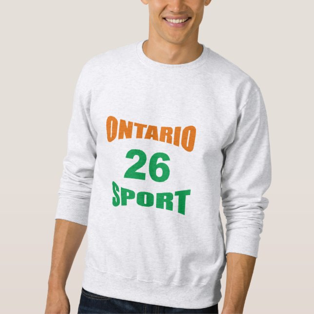 Men's Sweatshirt ash  ONTARIO  SPORT  26 (Framsida)