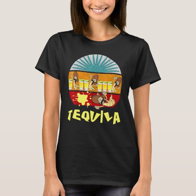 Mens Tequila One Tequila Two Tequila Three Tequila T Shirt (Framsida)