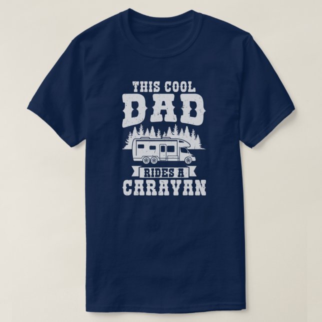 Mens this cool dad rides a caravan caravan  t shirt (Design framsida)