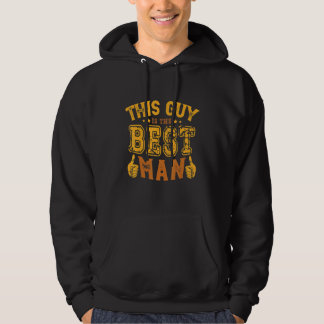 Mens This Guy Is The Best Man Engagement Bachelor  Hoodie