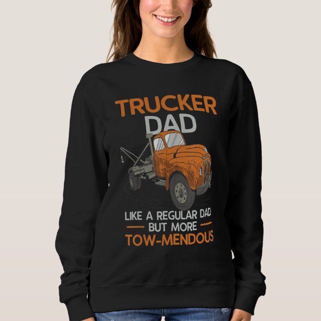 Mens Tow Truck Dad Driver Breakdown Lorry Operator T Shirt (Framsida)