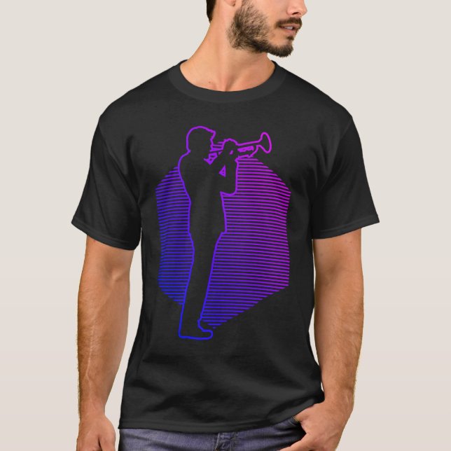Men's Trumpet Player T Shirt (Framsida)