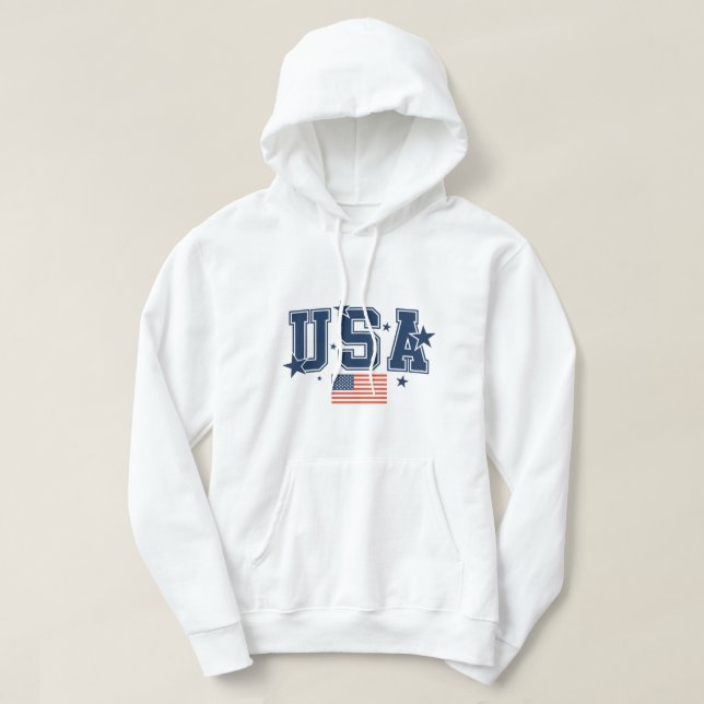 Mens USA Hoodie (Design framsida)