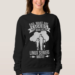 Mens Vad Är Moln Gjorda Av Linux Molntjänster T Shirt