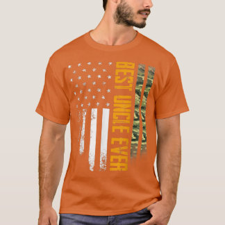 Mens Vintage Best Uncle Ever Camo American Flag Di T Shirt