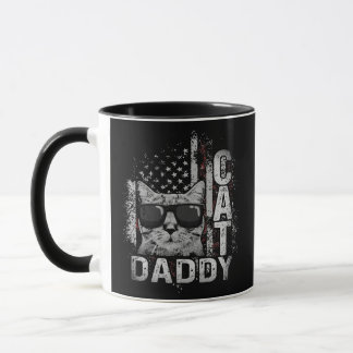 Mens Vintage Cat Daddy Funny Cat Lover Cat Dad Mugg