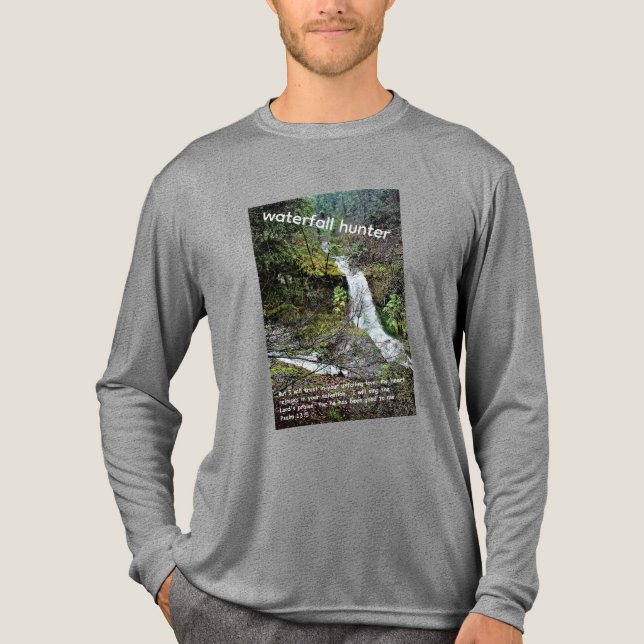 mens waterfall hunter T-shirt camo  (Framsida)